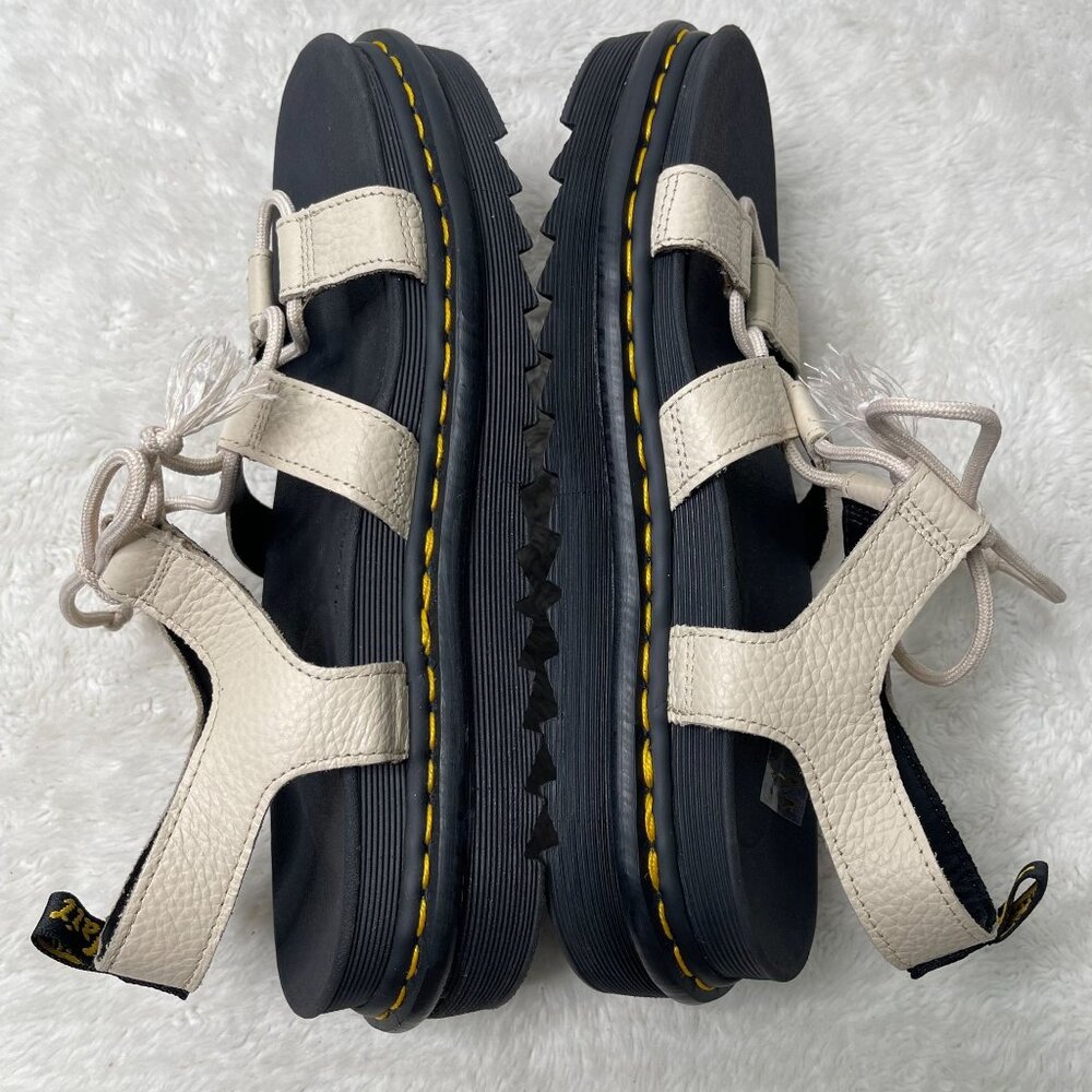Dr. Martens Women's White Black Nartilla Platform Sandals Shoes Size 11 - Picture 7 of 9
